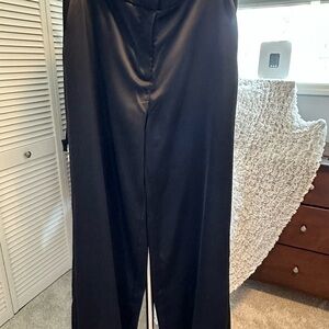 Elegant Black Satin Pants